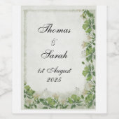 Victoriaans weide wijn etiket (Enkel label)