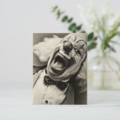 Victoriaans-weird Funny Clown Briefkaart (Staand voorkant)