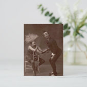 Victoriaans-weird Funny Clown Briefkaart (Staand voorkant)