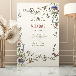 Victoriaans welkomstbord Floral Décor