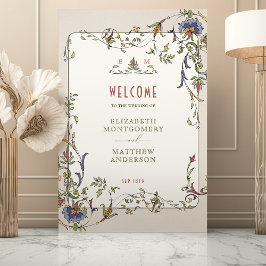 Victoriaans welkomstbord Floral Décor