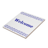 Victoriaans welkomstteken tegeltje (Zijkant)