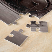 Victoriaans Wetenschapper ~ Steampunk Tijdmachine  Legpuzzel (Zijkant)