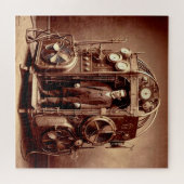 Victoriaans Wetenschapper ~ Steampunk Tijdmachine Legpuzzel (Horizontaal)