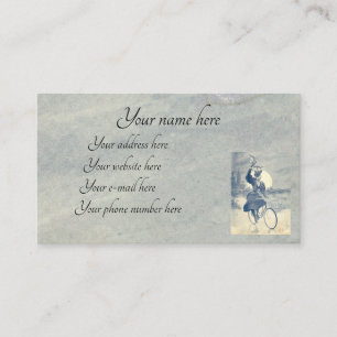 Victoriaans wielrenner visitekaartje