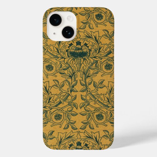Victoriaans William Morris bloemtextielpatroon Case-Mate iPhone Case (Achterkant)