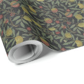 Victoriaans William Morris Fruit Leaves Cadeaupapier (Rol Hoek)