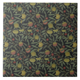 Victoriaans William Morris Fruit Leaves Tegeltje
