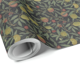  Victoriaans William Morris Fruit Leaves Wrap Cadeaupapier