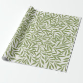  Victoriaans Willow Leaves door William Morris Cadeaupapier (Uitgerold)
