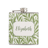 Victoriaans Willow Leaves door William Morris Heupfles (Voorkant)