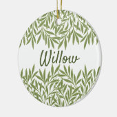  Victoriaans Willow Leaves door William Morris Keramisch Ornament (Links)