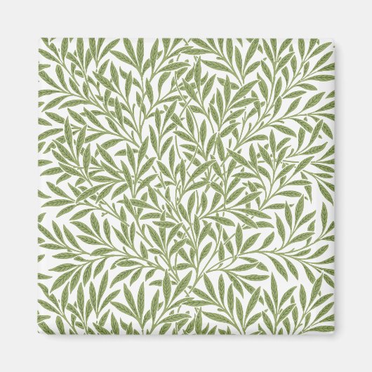  Victoriaans Willow Leaves door William Morris Magneet (Voorkant)