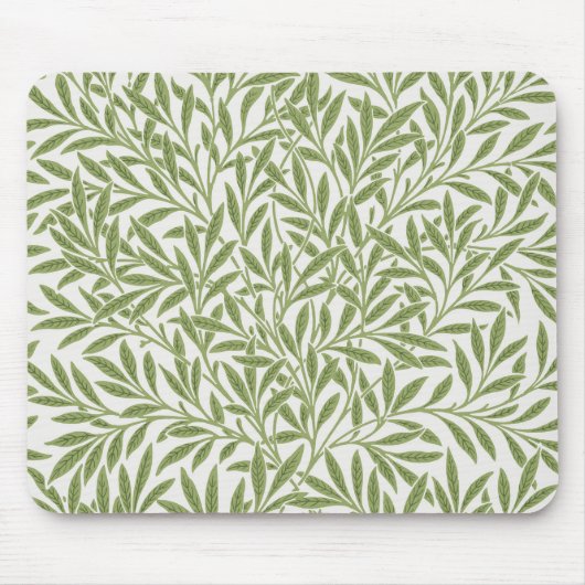  Victoriaans Willow Leaves door William Morris Muismat (Voorkant)