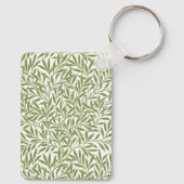 Victoriaans Willow Leaves door William Morris Sleutelhanger (Achterkant)