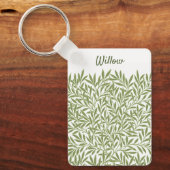 Victoriaans Willow Leaves door William Morris Sleutelhanger (Voorkant)