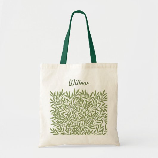  Victoriaans Willow Leaves door William Morris Tote Bag (Voorkant)