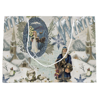 Victoriaans Winter Blues Vignet Groot Cadeauzakje