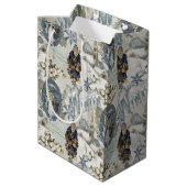 Victoriaans Winter Blues Vignet Medium Cadeauzakje (Achterkant Gekanteld)