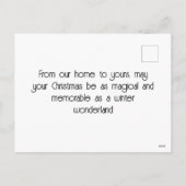 Victoriaans winterkerst in Londen Feestdagenkaart (Achterkant)