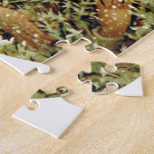 Victoriaans wintermeisje holly berry takt sneeuw legpuzzel (Zijkant)