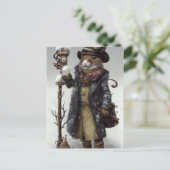 Victoriaans wintermuis Briefkaart (Staand voorkant)