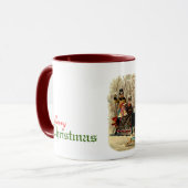 Victoriaans winterscène koffie Mok (Voorkant links)