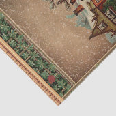 Victoriaans winterschaatsen en -slippers tissuepapier (Detail)