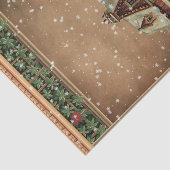 Victoriaans winterscheenpapier tissuepapier (Detail)