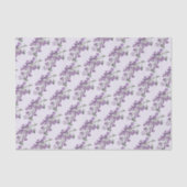 /Victoriaans Wisteria Flowers Tissuepapier (Voorkant)