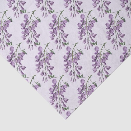/Victoriaans Wisteria Flowers Tissuepapier (Detail)