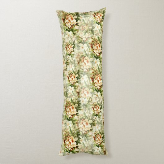  Victoriaans wit bloesem Lichaamskussen (Achterkant (Verticaal))
