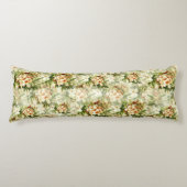  Victoriaans wit bloesem Lichaamskussen (Voorkant)