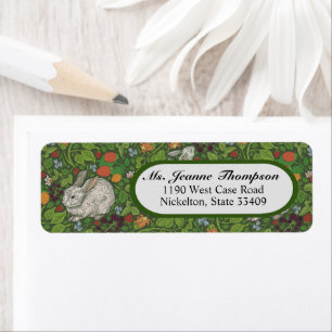  Victoriaans wit bondskonijn in de tuin Etiket