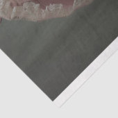 Victoriaans  wit poedel roze decoupage tissuepapier (Detail)