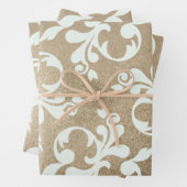 Victoriaans witbruine bruinbruistoestel voor bruil inpakpapier vel (In situ)