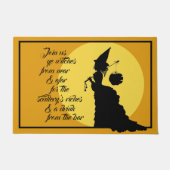  Victoriaans Witch Silhouette Open House Deurmat (Voorkant)