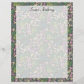 Victoriaans witdagen Paarse vlinderpapier (Achterkant)