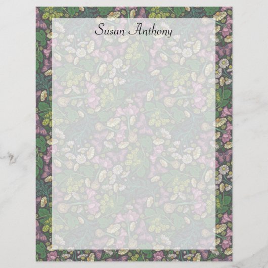 Victoriaans witdagen Paarse vlinderpapier (Voorkant)
