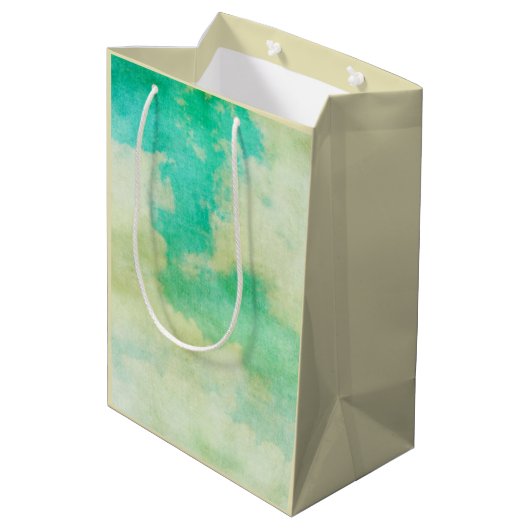 Victoriaans wolkenverfschilderij van lijst elegant medium cadeauzakje (Achterkant Gekanteld)