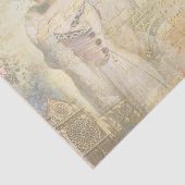 Victoriaans  Woman Dressmaker Decoupage Tissuepapier (Detail)