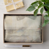 Victoriaans  Woman Dressmaker Decoupage Tissuepapier (Geschenk)