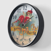 Victoriaans Woman Red Champagne Happy (Hoek)