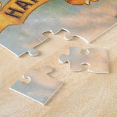 Victoriaans Woman Red Champagne Happy Legpuzzel (Zijkant)