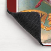 Victoriaans Woman Red Champagne Happy Muismat (Hoek)