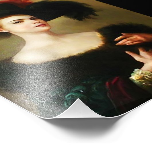 Victoriaans Woman Wall Art, Victoriaans wandkunst, Foto Afdruk (Hoek)