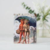 Victoriaans wortelen in het Rijnse Briefkaart (Staand voorkant)