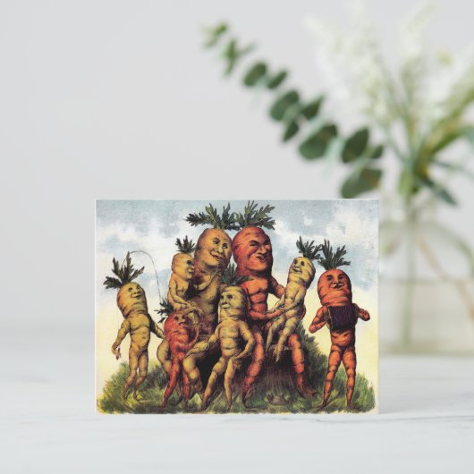 Victoriaans wortelfamilie Briefkaart (Staand voorkant)