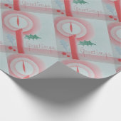 Victoriaans X-mas  kaars van 1940 Cadeaupapier (Hoek)