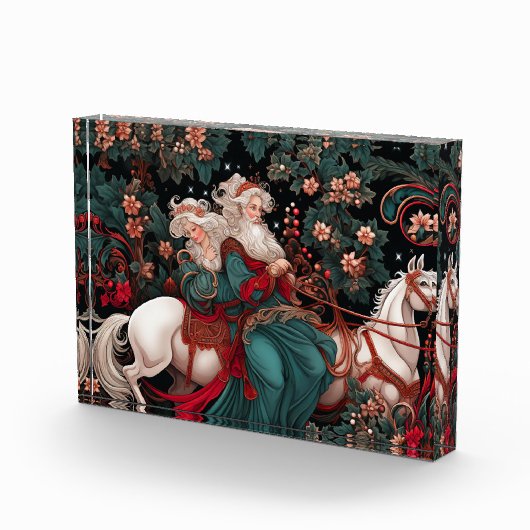 Victoriaans Yule Couple Celebration Fotoblokken (Rechts)